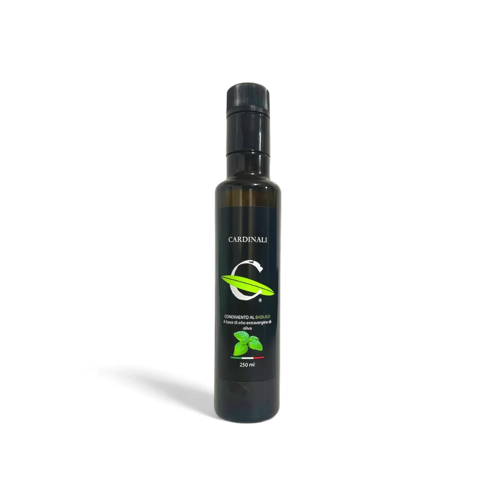 OLIO EVO AROMATIZZATO AL BASILICO 250ml